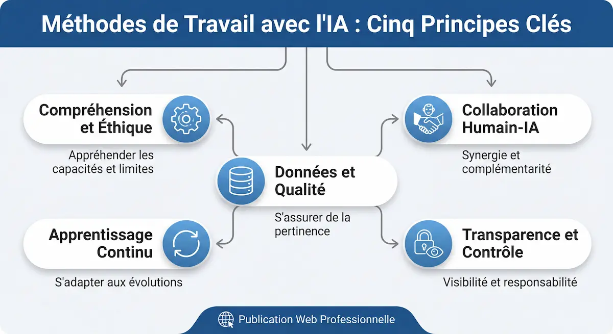 Principes clés des méthodes de travail avec l’IA pour gagner du temps